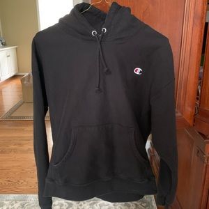 Black champion hoodie